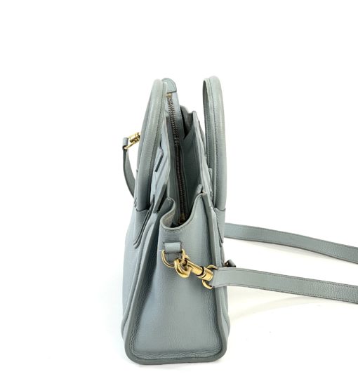 Celine Nano Luggage Crossbody Bag in Blue/Grey  18