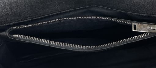 YSL Saint Laurent College Large Quilted Black Leather V-Flap Shoulder Bag 11