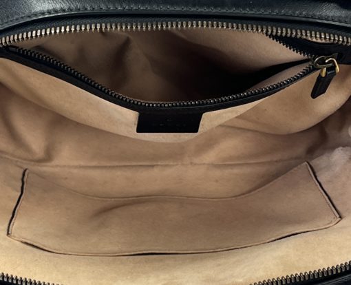 Gucci Matelasse Sylvie Web Marmont GG Black Handbag 19