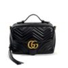 Gucci Matelasse Sylvie Web Marmont GG Black Handbag 2