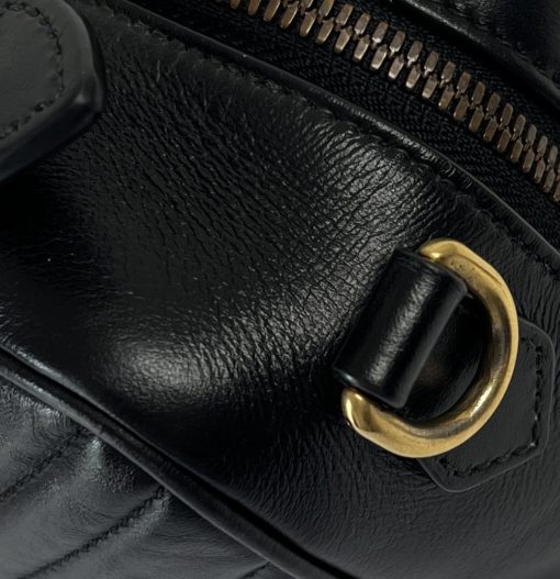 Gucci Matelasse Sylvie Web Marmont GG Black Handbag 22