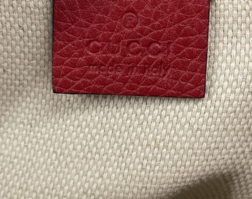 Gucci Soho Red Leather Disco Bag Crossbody 33