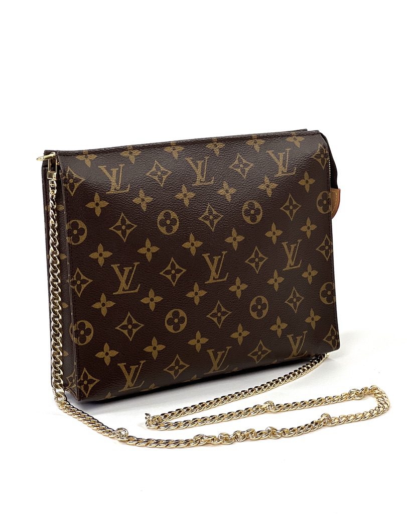 NEW LOUIS VUITTON TOILETRY POUCH ON CHAIN REVIEW