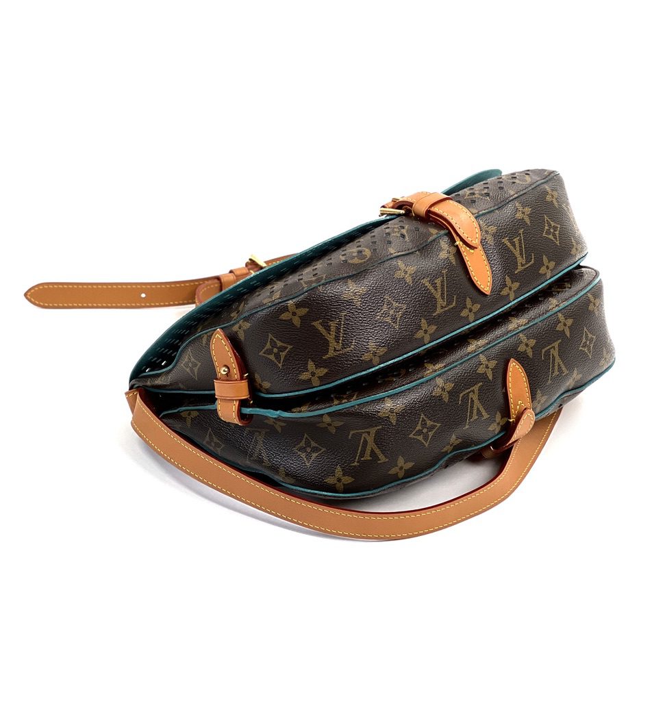 used Pre-owned Authenticated Louis Vuitton Monogram Flore Wallet on Chain Canvas Brown Crossbody Bag Unisex (Good), Adult Unisex, Size: Small