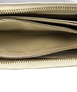 Zippy Louis Vuitton Damier Azur Key Cles Wallet White Leather ref.432358 -  Joli Closet