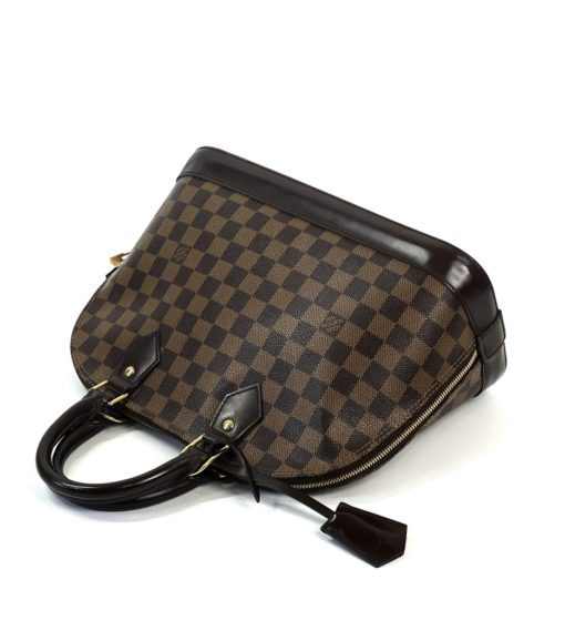Louis Vuitton Damier Ebene Alma PM Special Ordered Wine Red side