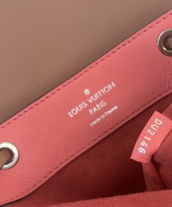Louis Vuitton Pink Lockme Backpack tag