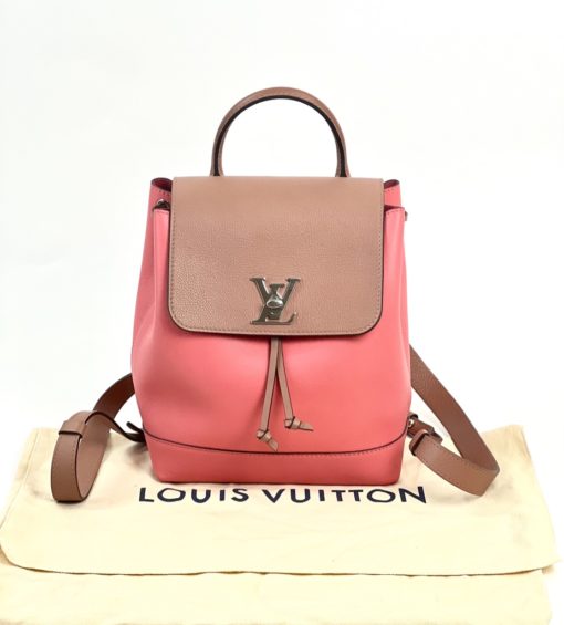 Louis Vuitton Pink Lockme Backpack w dust bag