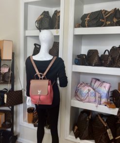 Louis Vuitton Pink Lockme Backpack w mannequin