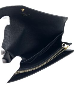 Louis Vuitton Black Empreinte Leather Sarah Wallet inside