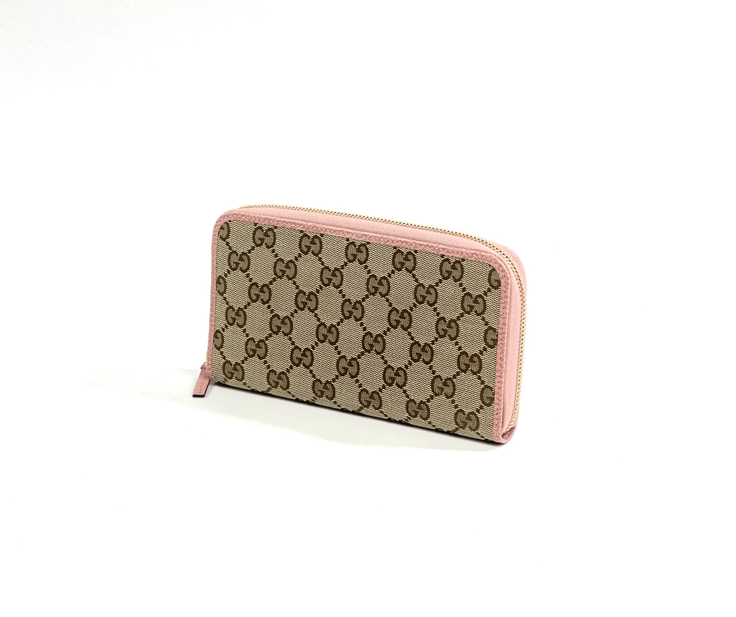 GG Marmont chain wallet in light pink leather and Supreme