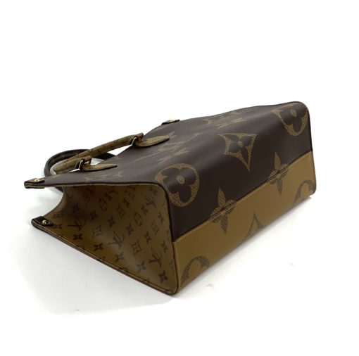 Louis Vuitton Reverse Monogram Onthego MM Tote bottom side view