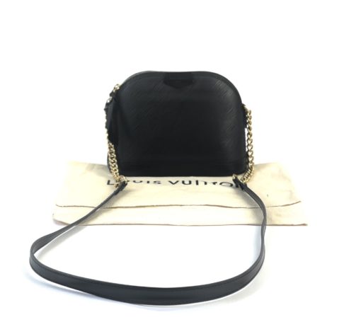 Louis Vuitton Black Epi Alma Chain Mini Crossbody w dust bag