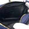 YSL Mini Lou Quilted Grain De Poudre Embossed Navy Leather 13