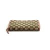 Gucci GG Canvas Zip Around Wallet with Soft Pink Trim 10