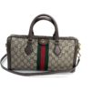 Gucci GG Supreme Monogram Web Medium Ophidia Boston Brown 4