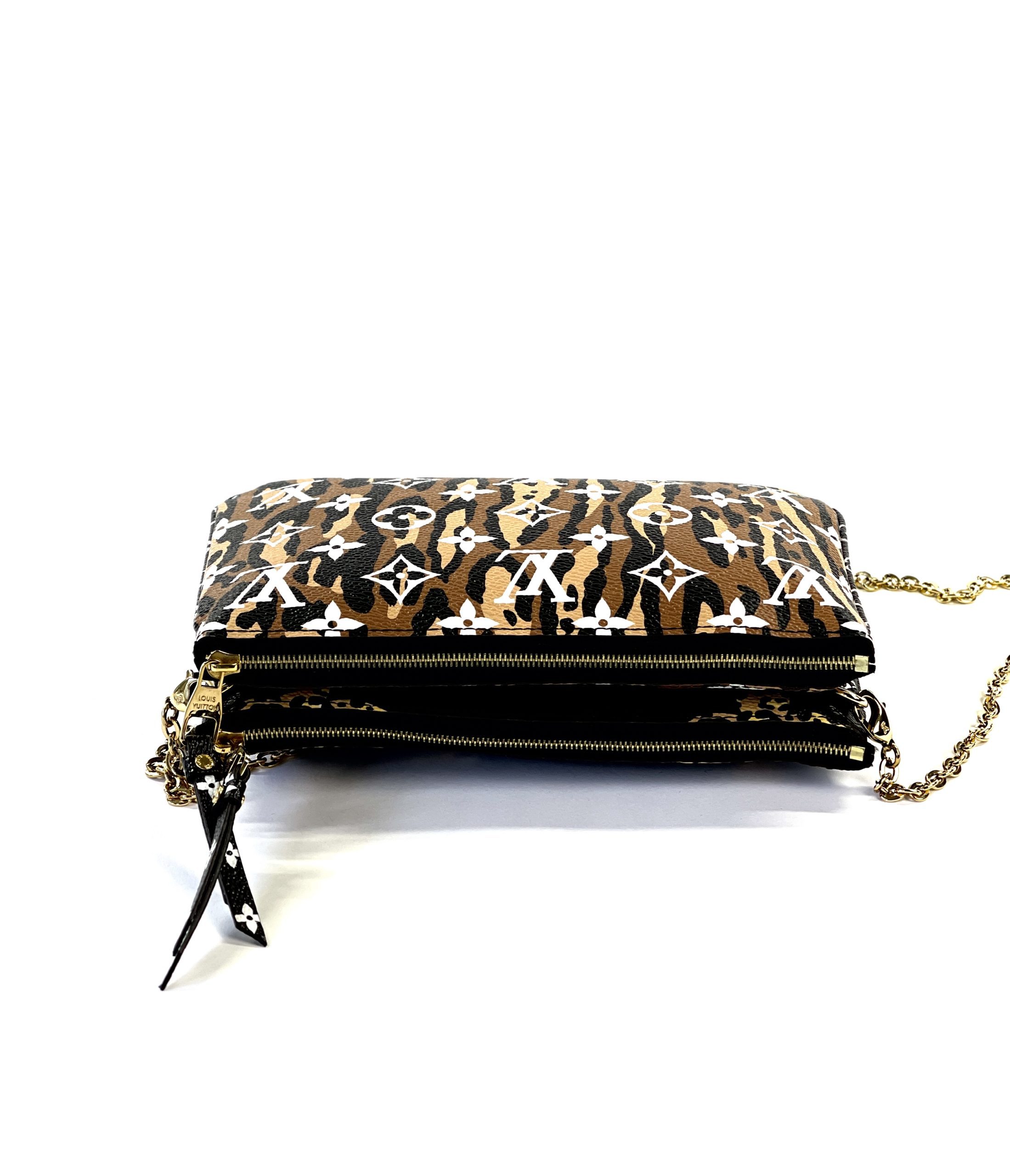 louis vuitton black and leopard print bag