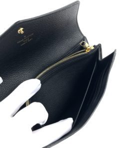 Louis Vuitton Black Empreinte Leather Sarah Wallet inside