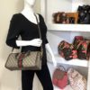 Gucci GG Supreme Monogram Web Medium Ophidia Boston Brown 3
