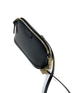 Louis Vuitton Black Epi Alma Chain Mini Crossbody strap