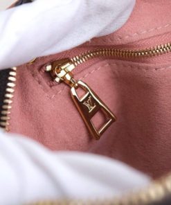 Louis Vuitton Monogram Petite Malle Souple Peach zipper