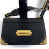 Prada City Calf Black Saffiano Leather Cahier Shoulder Bag 23