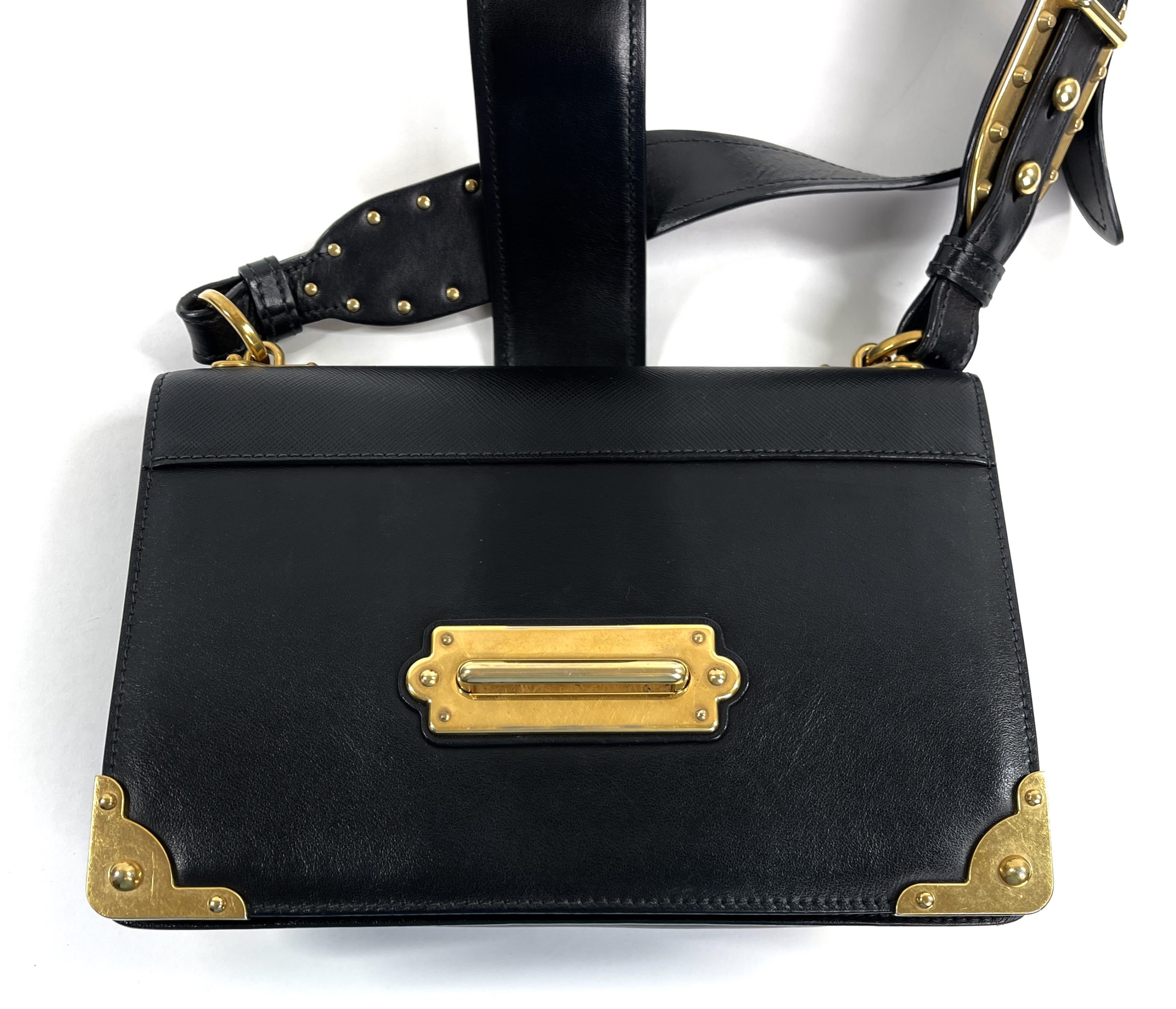 Prada Velluto Cahier Shoulder Bag - Black Shoulder Bags, Handbags -  PRA878501
