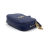 YSL Mini Lou Quilted Grain De Poudre Embossed Navy Leather 11