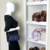 YSL Mini Lou Quilted Grain De Poudre Embossed Navy Leather 4