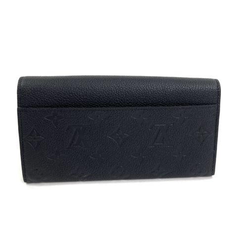 Louis Vuitton Black Empreinte Leather Sarah Wallet back