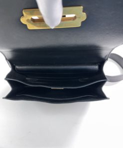 Prada City Calf Black Saffiano Leather Cahier Shoulder Bag inside