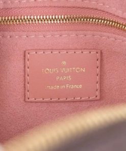 Louis Vuitton Monogram Petite Malle Souple Peach tag