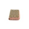 Gucci GG Canvas Zip Around Wallet with Soft Pink Trim 9