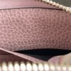 Gucci GG Canvas Zip Around Wallet with Soft Pink Trim 17