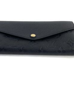 Louis Vuitton Black Empreinte Leather Sarah Wallet