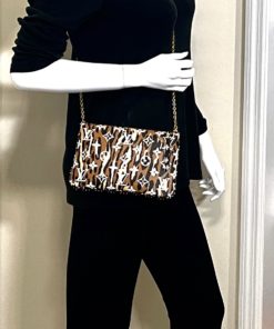 Louis Vuitton Monogram Giant Jungle Pochette Double Zip Black strap