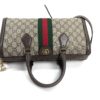 Gucci GG Supreme Monogram Web Medium Ophidia Boston Brown 22