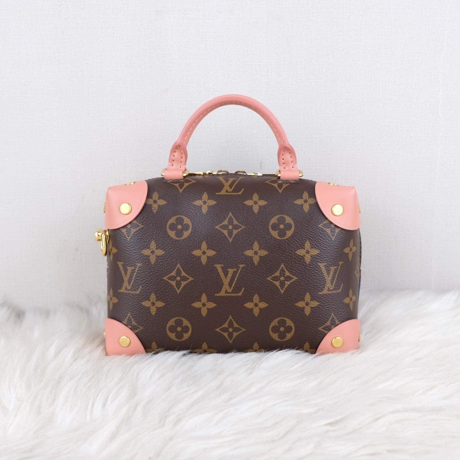 Louis Vuitton essential trunk monogram mini bag charm for petite malle  speedy