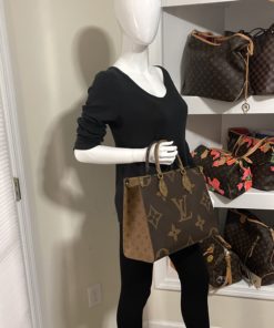 Louis Vuitton Reverse Monogram Onthego MM Tote with mannequin