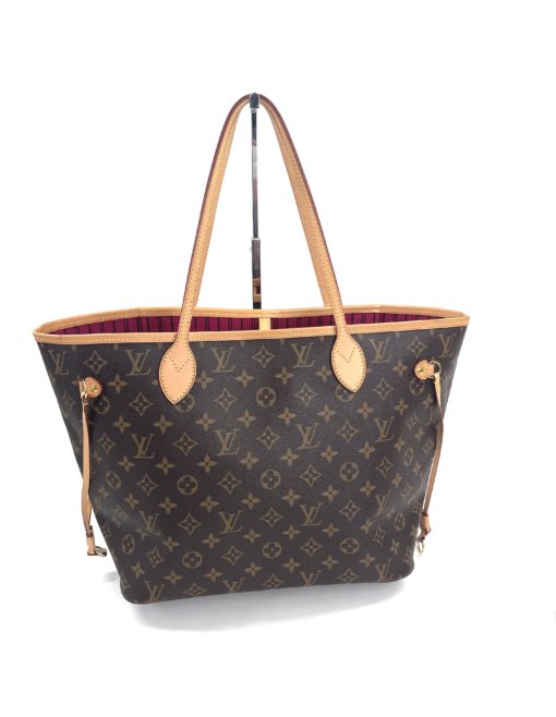 Louis Vuitton Neverfull MM Monogram with Pivone Pink 7