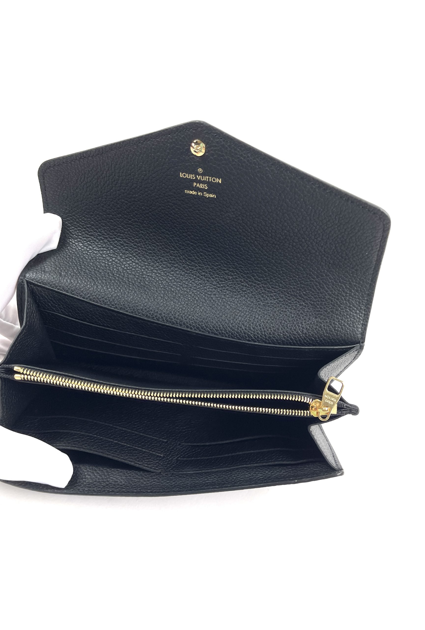 Louis Vuitton Sarah Wallet Black Empreinte - THE PURSE AFFAIR