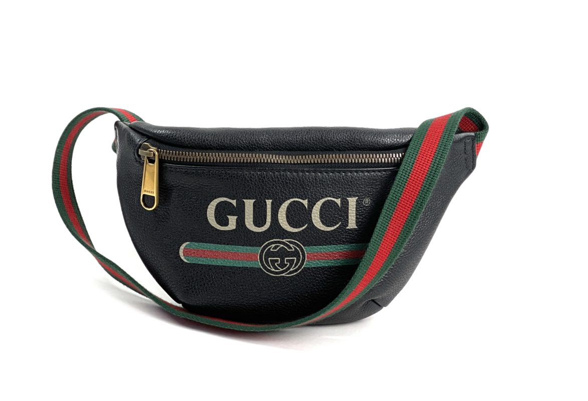 GUCCI Plain Small Shoulder Bag Logo Outlet Belt Bags