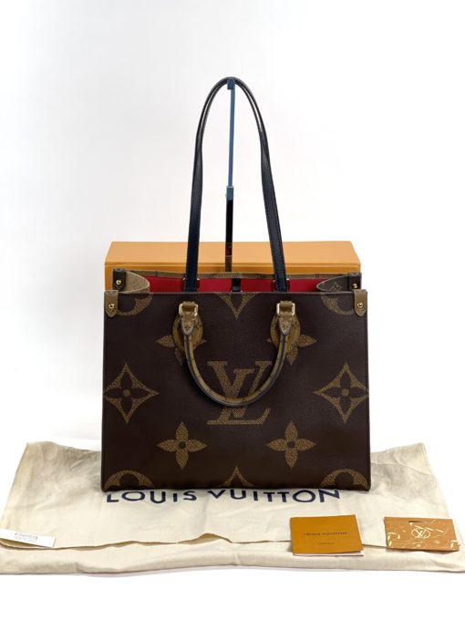 Louis Vuitton Reverse Monogram Onthego MM Tote with box