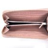 Gucci GG Canvas Zip Around Wallet with Soft Pink Trim 3