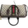 Gucci GG Supreme Monogram Web Medium Ophidia Boston Brown 23