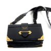 Prada City Calf Black Saffiano Leather Cahier Shoulder Bag 30