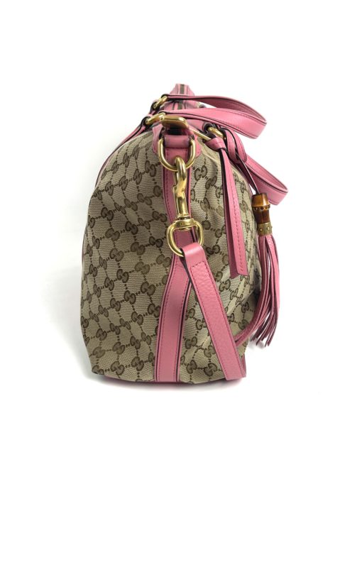 Gucci GG Bamboo Collection Satchel or Shoulder Bag side