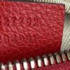 GUCCI Grained Calfskin Small Logo Belt Bum Bag Hibiscus Red 6