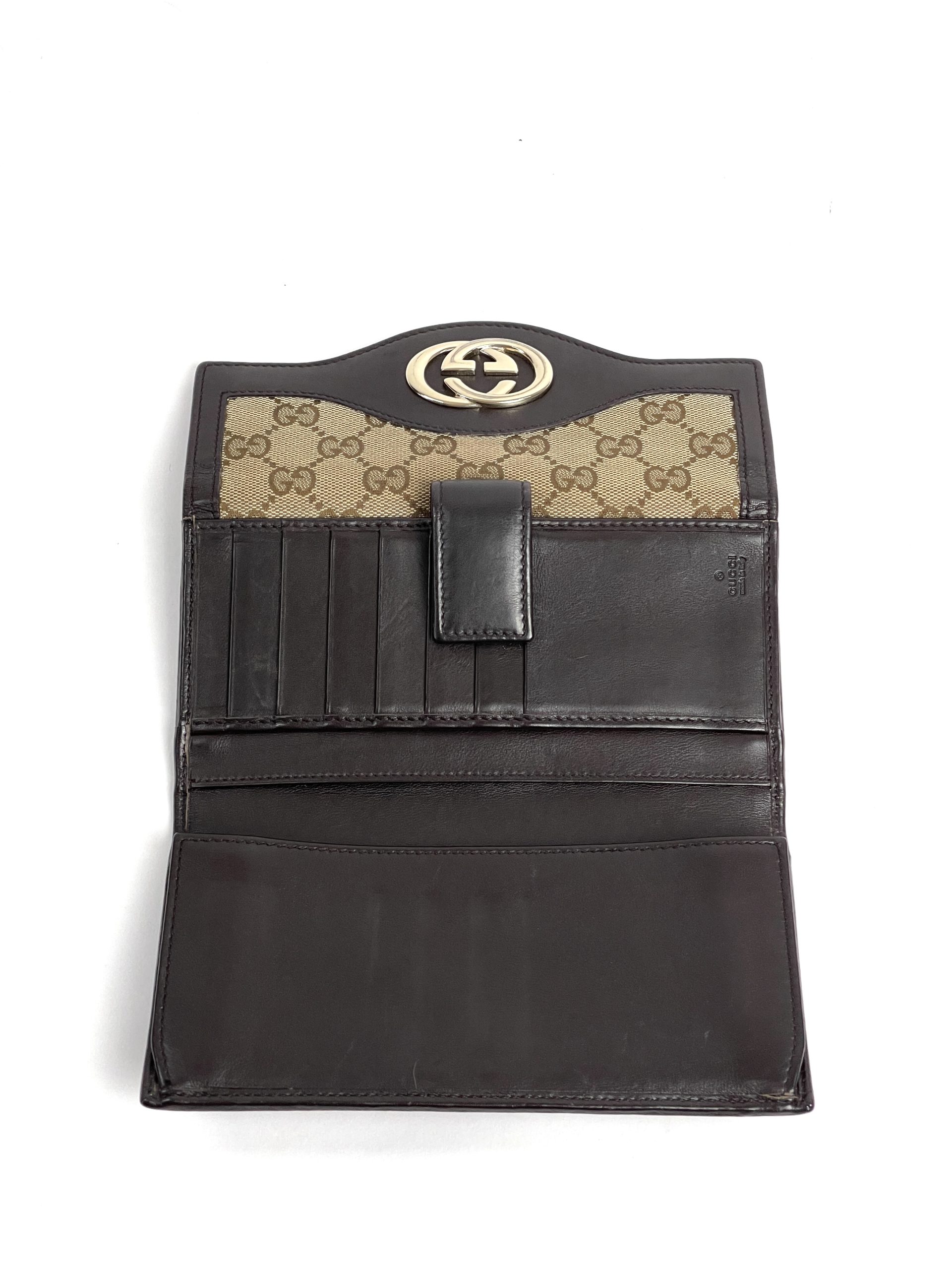 Gucci 'web Gg' Long Wallet, ModeSens