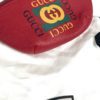 GUCCI Grained Calfskin Small Logo Belt Bum Bag Hibiscus Red 13